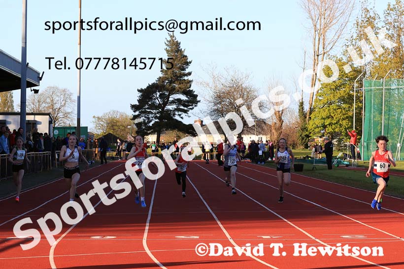 75 metres, 2024 NEGP 1, Monkton Stadium, Jarrow. Photo: David T. Hewitson/Sports for All Pics